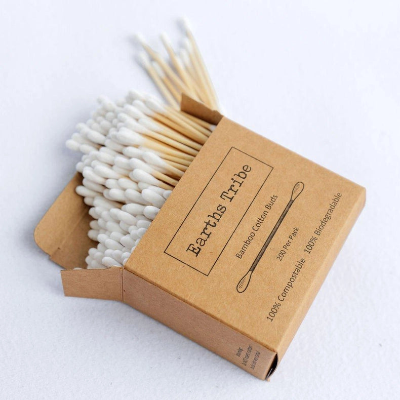 Earths Tribe | Bamboo Cotton Buds | 200 Pieces