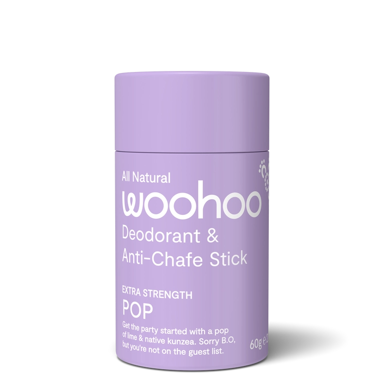 Woohoo Deodorant & Anti-Chafe Stick (Pop) 60g