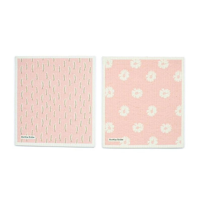 Earths Tribe | Cellulose Sponge | 2 Pack pink